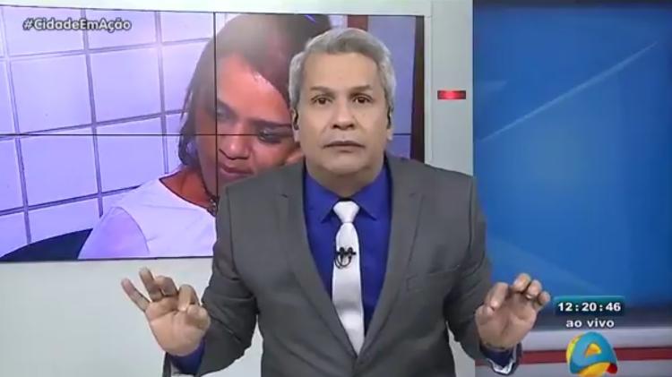 O apresentador Sikera Junior diz que mulher que não pinta a unha é "sebosa" em seu programa na TV Arapuan, afiliada da RedeTV! na Paraíba - Reprodução/TV Arapuan - Reprodução/TV Arapuan