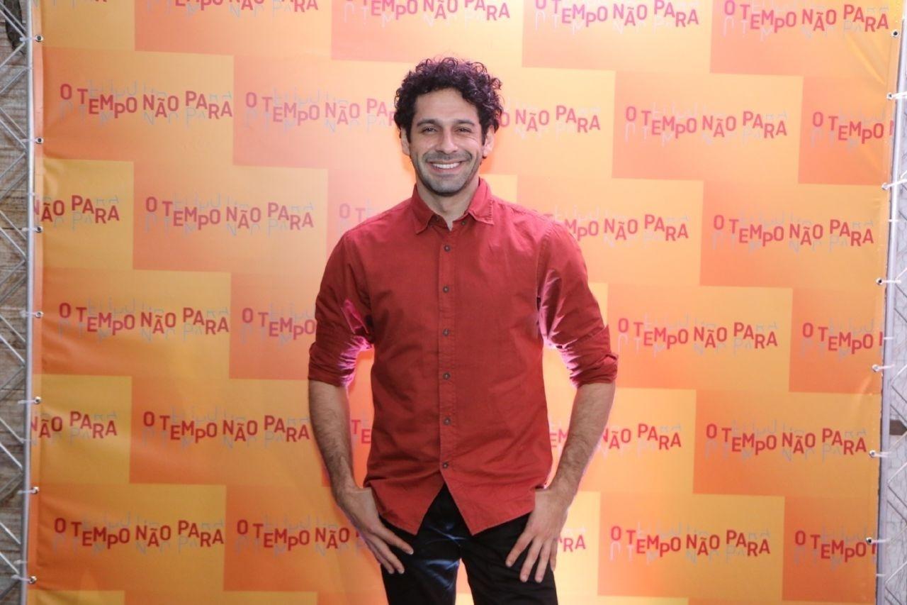 João Baldasserini em festa do primeiro capítulo de "O Tempo Não Para" - Daniel Pinheiro/AgNews
