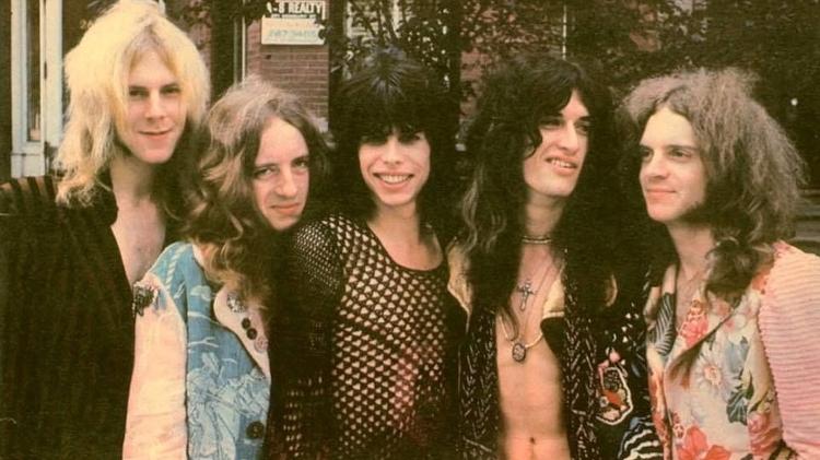 O Aerosmith no início de carreira - Reprodução - Reprodução