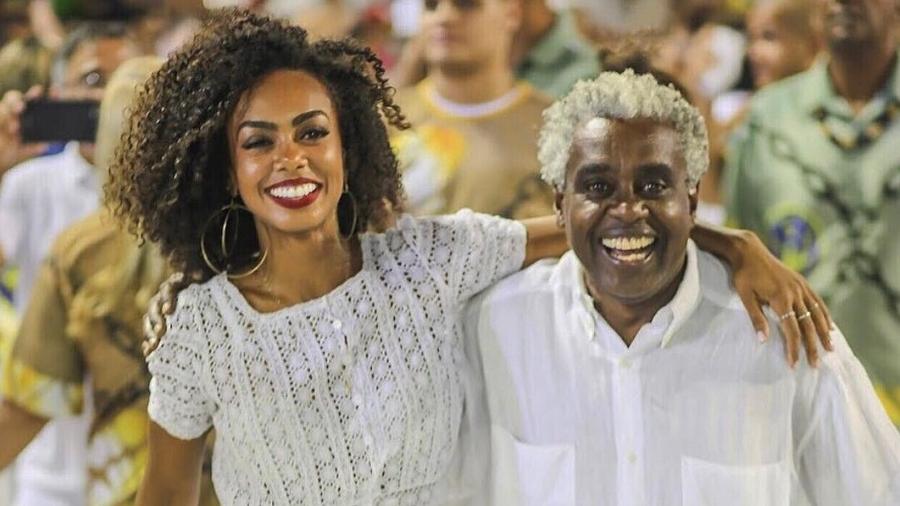 Dandara Mariana e seu pai, Romeu Evaristo, que fez o Saci Pererê na primeira versão do "Sítio do Pica-pau Amarelo" - Reprodução/Instagram