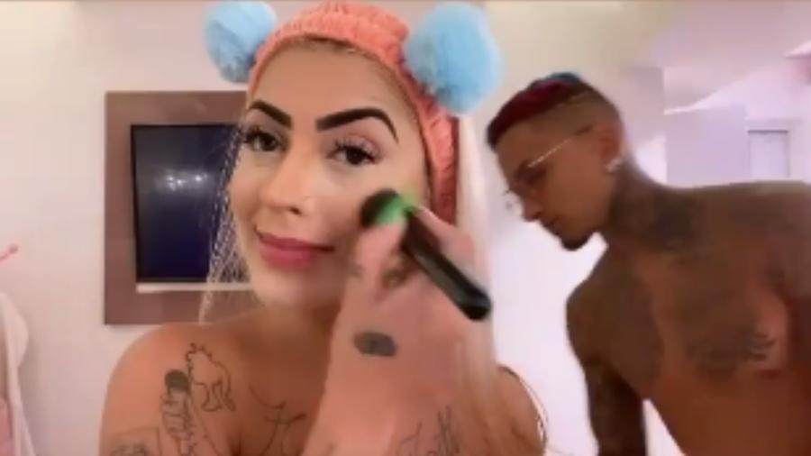MC Mirella em vídeo quente com Dynho Alves - Reprodução/ Instagram