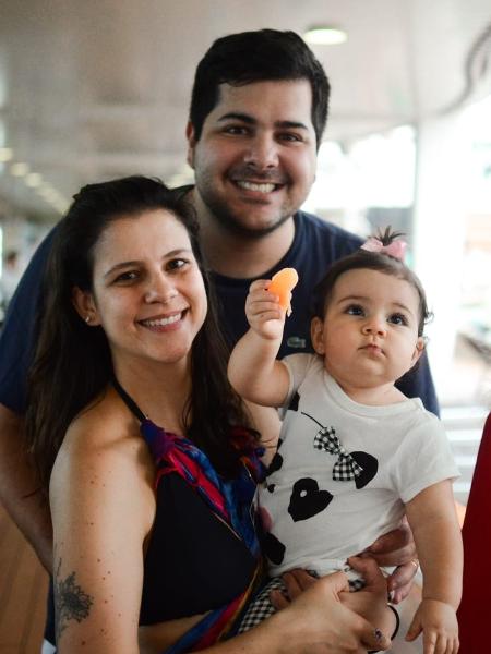 Nelson Tristão, com a mulher, Izabela e a filha, Julia - Divulgação/ Filipi Dahrlan - Divulgação/ Filipi Dahrlan