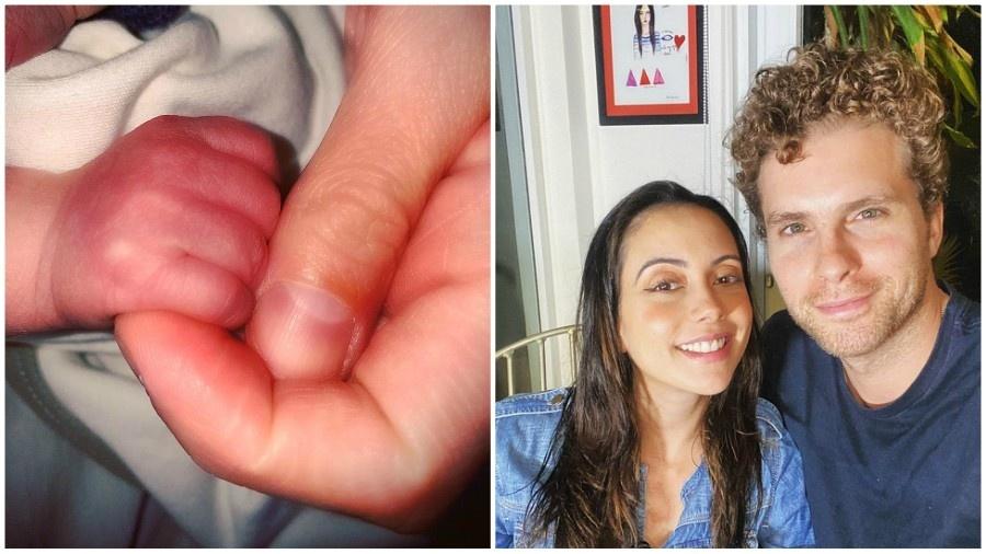 Martin, segundo filho de Thiago Fragoso e Mariana Vaz nasceu no sábado (2) - Instagram/Reprodução