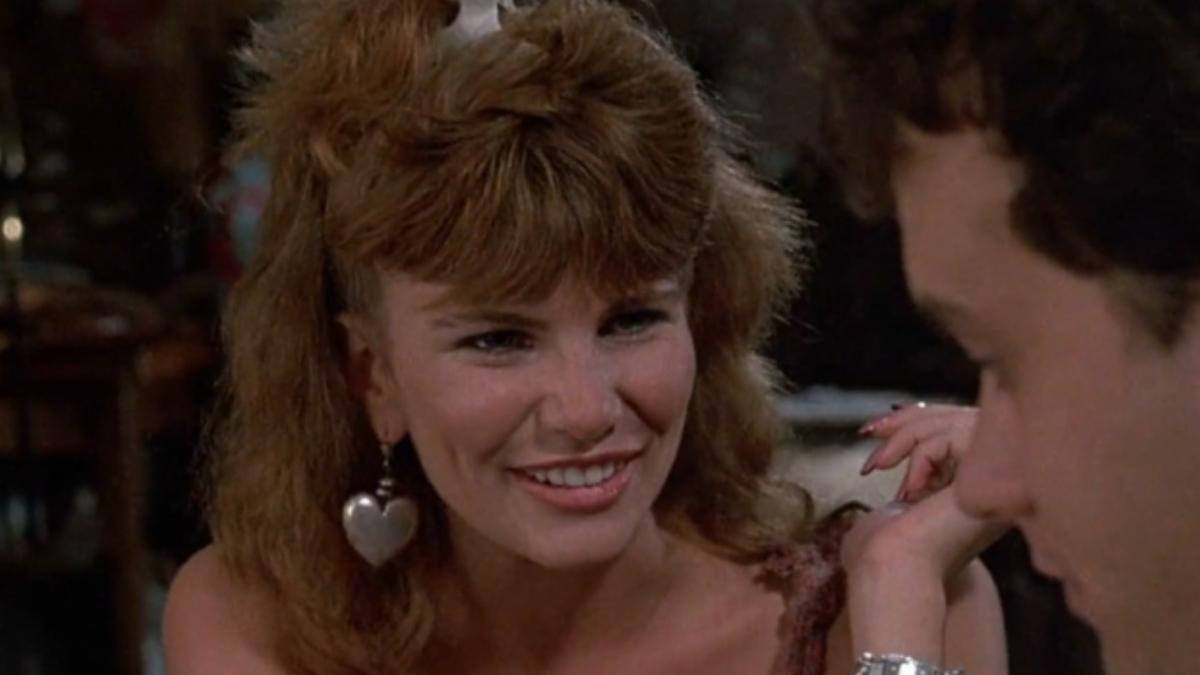 Tawny Kitaen em "A Última Festa de Solteiro", com Tom Hanks - Reprodução