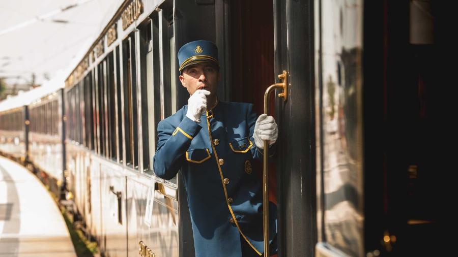O "trem de Agatha Christie" vai refazer a viagem de 250 anos da primeira garrafa do famoso champanhe Veuve Clicquot a deixar a França e chegar à Itália - Divulgação/Veuve Clicquot