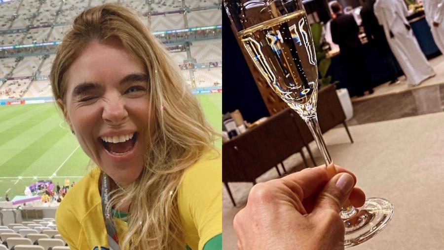 Desirée Soares aproveita jogo do Brasil em área vip da Fifa  - Reprodução/Instagram