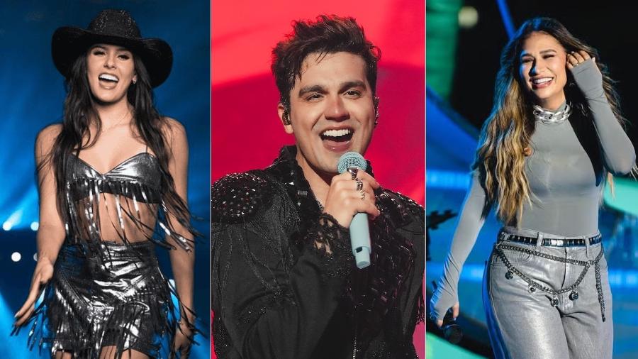 Ana Castela, Luan Santana e Simone Mendes se apresentam no show Pra Sempre Sertanejo no Dia Brasil do Rock in Rio 2024