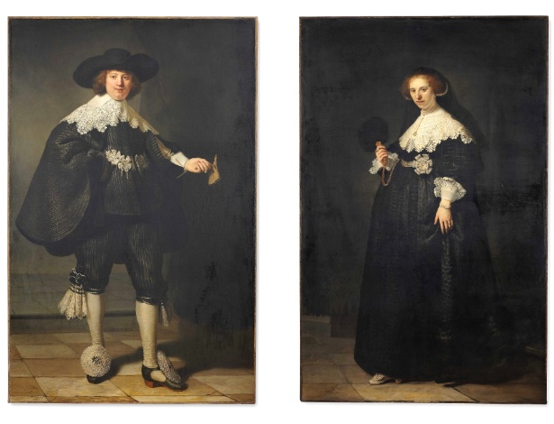 Retratos do casamento de Soolsmans Marten Soolsmans e sua mulher, Oopjen Coppit - EFE/Rijksmuseum Handout
