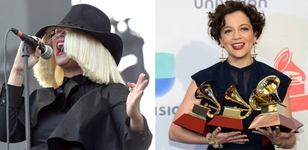 As cantoras Sia e Natalia Lafourcade, que cantarão em evento nos Estados Unidos - Getty Images/Montagem