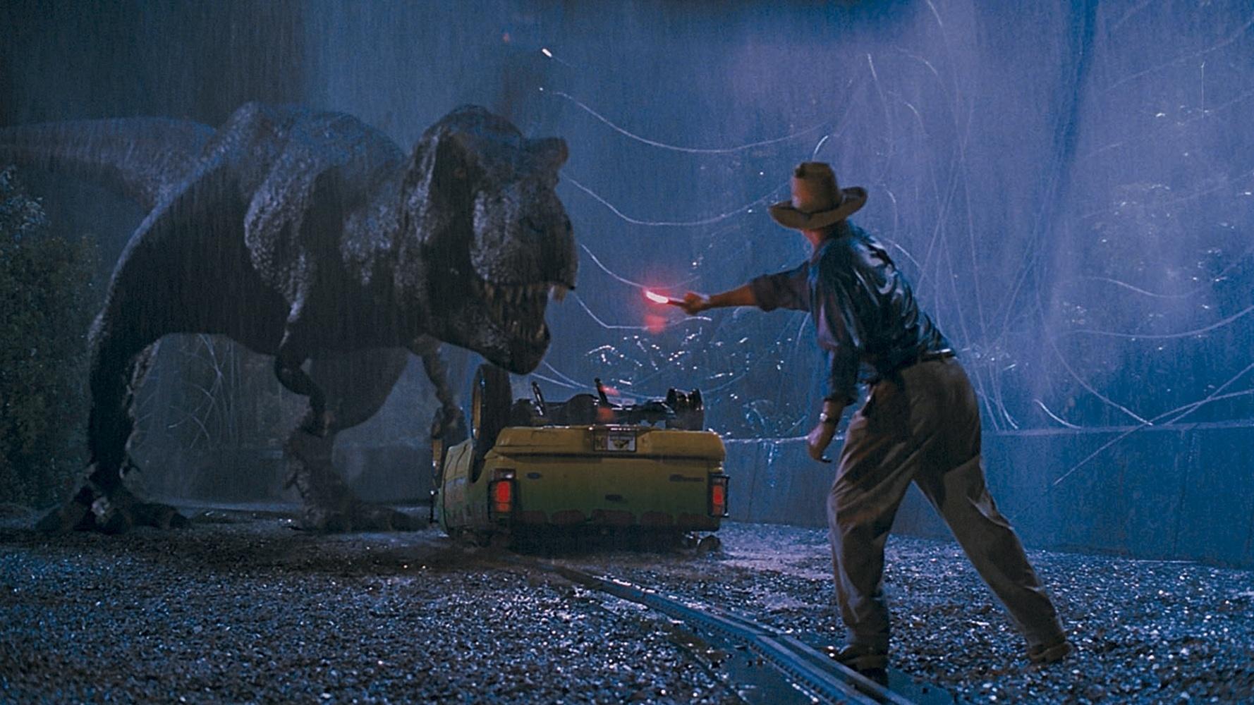 Cena do filme "Jurassic Park: O Parque dos Dinossauros" (1993), de Steven Spielberg - Reprodução