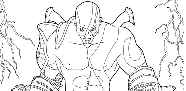 Você pode pintar o sisudo Kratos, de "God of War", com as cores que desejar - Reprodução