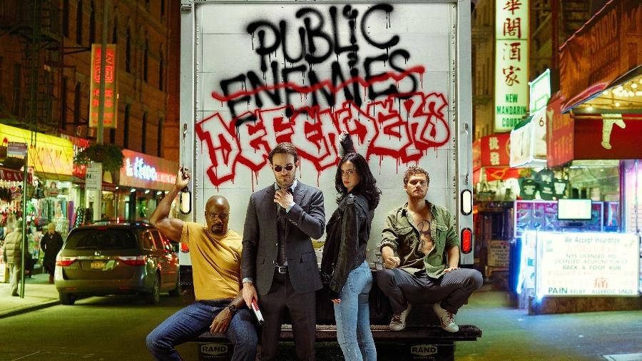Série "Defensores" trará os quatro personagens já retratados em séries pela Netflix, mas como o famoso grupo da Marvel - Reprodução