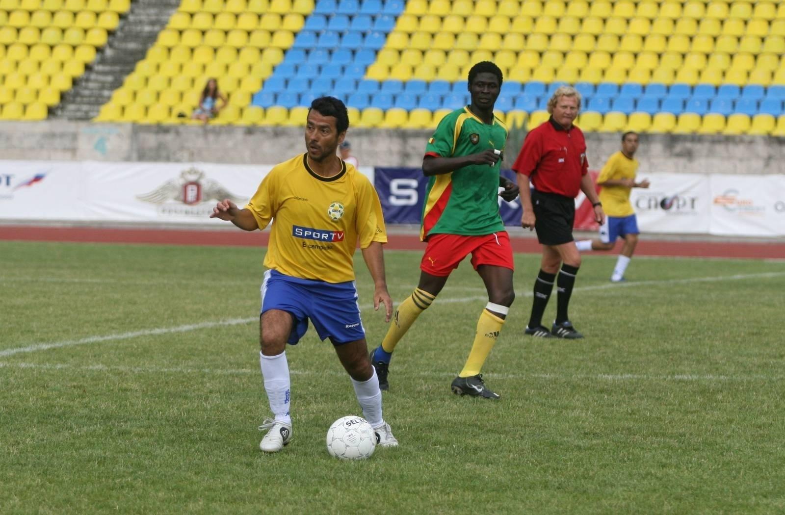 Seleção brasileira com famosos vence equipe de Camarões na Copa de artistas na Rússia em 2007 - Cleomir Tavares/Divulgação