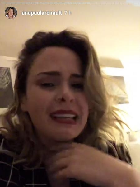 Ana Paula Renault chora após festa - Reprodução/Instagram