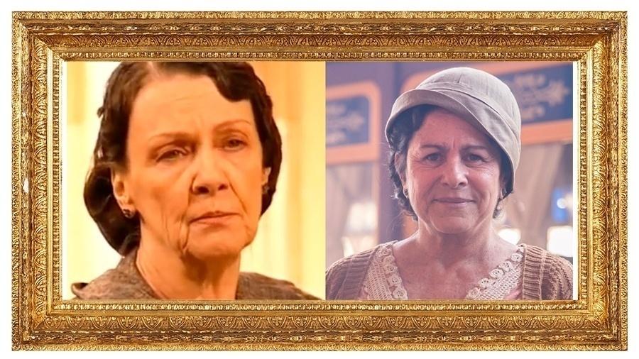 Yara Lins interpretou Maria, papel de Denise Weinberg na nova versão - Reprodução/SBT/Globo/Raquel Cunha/Montagem UOL