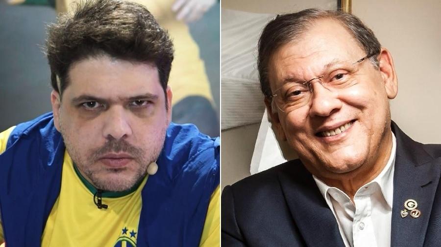 Rogerinho do Ingá e Milton Neves bateram boca no Twitter - Montagem/UOL/Reprodução/TV Globo/Fernando Moraes/UOL
