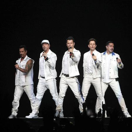 28.jun.2019 - Show do New Kids on the Block, em Boston  - Barry Chin/The Boston Globe via Getty Images