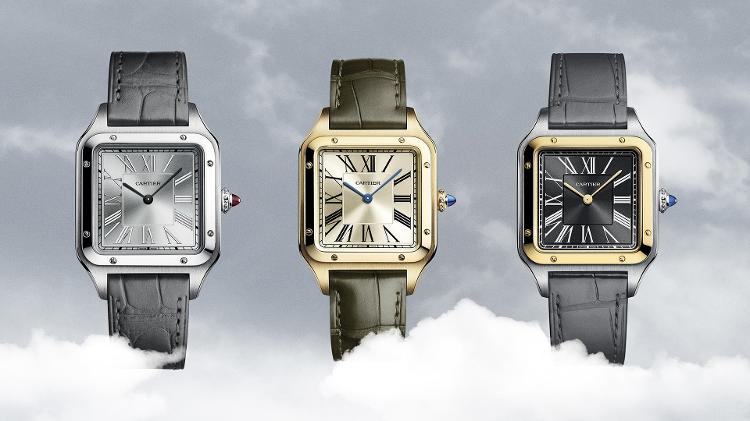 Relógios da Cartier, lançados em 2020, inspirados no modelo original usado por Santos Dumont Relógios da Cartier, lançados em 2020, inspirados no modelo original usado por Santos Dumont
