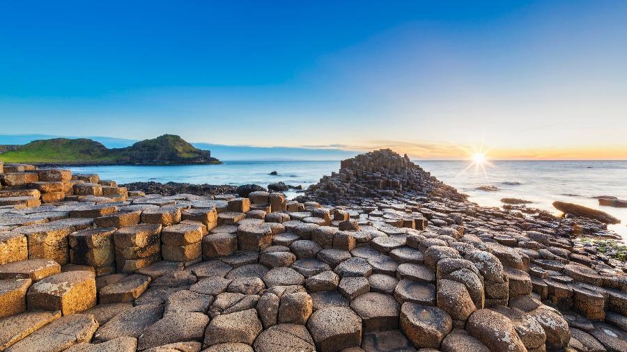 Calçada do Gigante (ou Giant's Causeway), na Irlanda do Norte