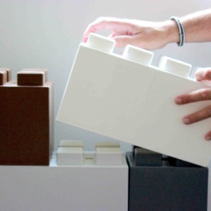 os blocos gigantes desenvolvidos pela empresa norte-americana EverBlock Systems - Divulgação/ EverBlock Systems - Divulgação/ EverBlock Systems