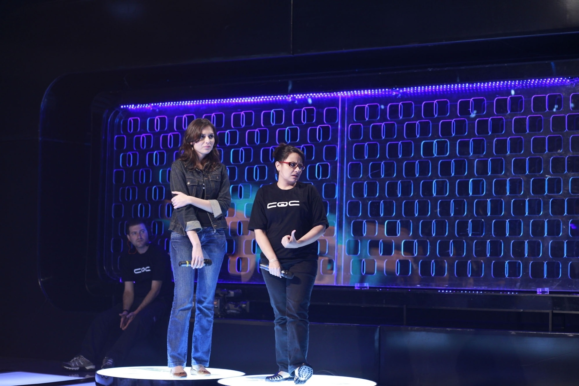 28.set.2009 - Monica Iozzi disputa com Carol Zoccoli a final da vaga - Patricia Stavis/Folhapress