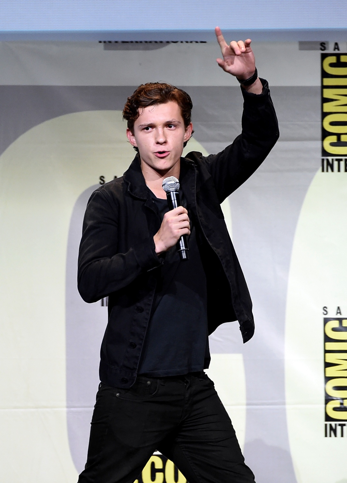 23.jul.2016 - Tom Holland, o novo Homem-Aranha, participa de painel de filme, um dos mais comemorados do terceiro dia da San Diego Comic-Con - Kevin Winter/Getty Images/AFP
