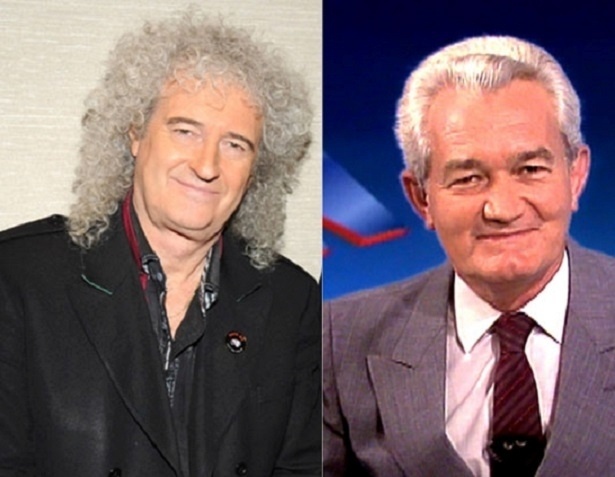 Brian May e Léo Batista - Montagem/Reprodução