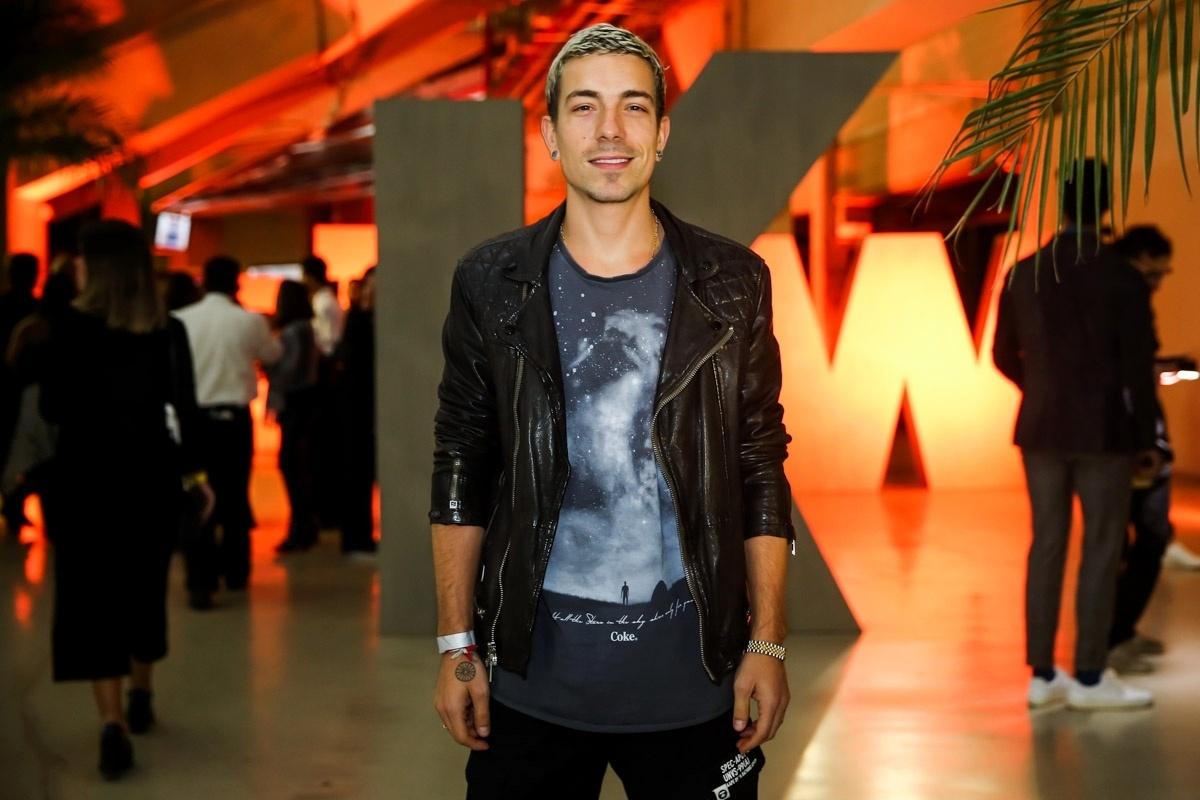 De jaqueta de couro, Di Ferrero comparece a evento no Allianz Parque, em São Paulo - Manuela Scarpa/Brazil News