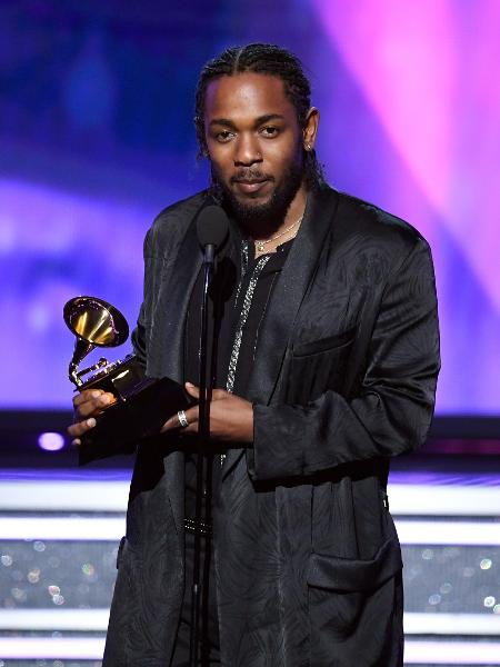 Kendrick Lamar agradece prêmio de melhor álbum de rap no Grammy 2018 - Getty Images