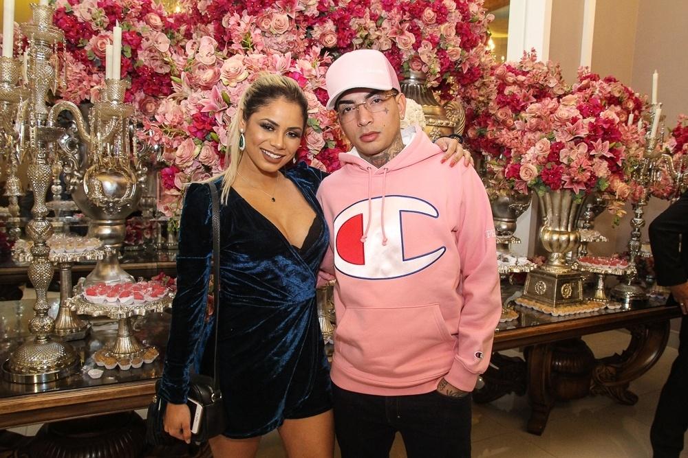 Lexa e Guimê prestigiam festa de 22 anos do MC Kekel, que fez sucesso com funk "Namorar Pra Quê?", em uma casa de festas no bairro da Mooca, zona leste de São Paulo - Amauri Nehn/Brazil News