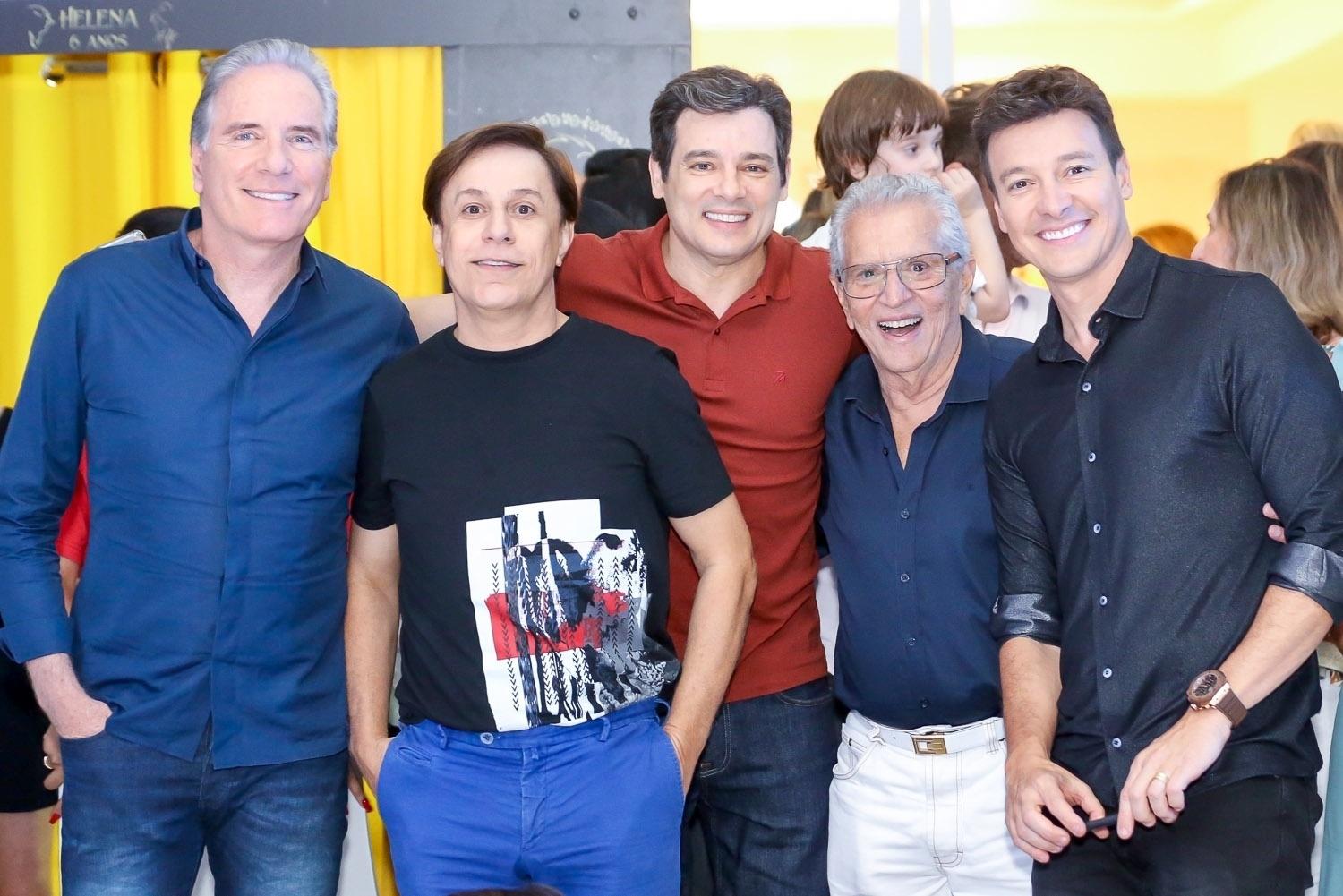 Roberto Justus, Tom Cavalcante, Celso Portiolli, Carlos Alberto de Nóbrega e Rodrigo Faro - Manuela Scarpa/Brazil News