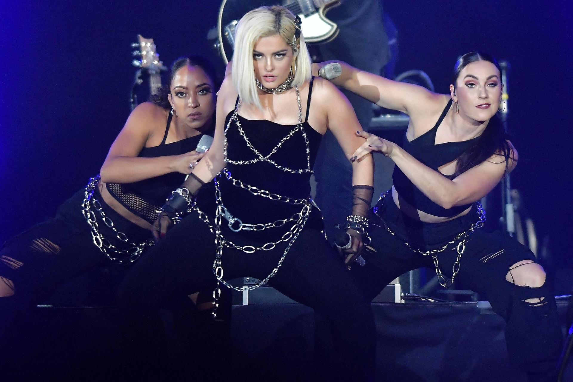 Bebe Rexha se apresenta no palco Mundo no primeiro dia do Rock In Rio 2019 - DHAVID NORMANDO/FUTURA PRESS/ESTADÃO CONTEÚDO