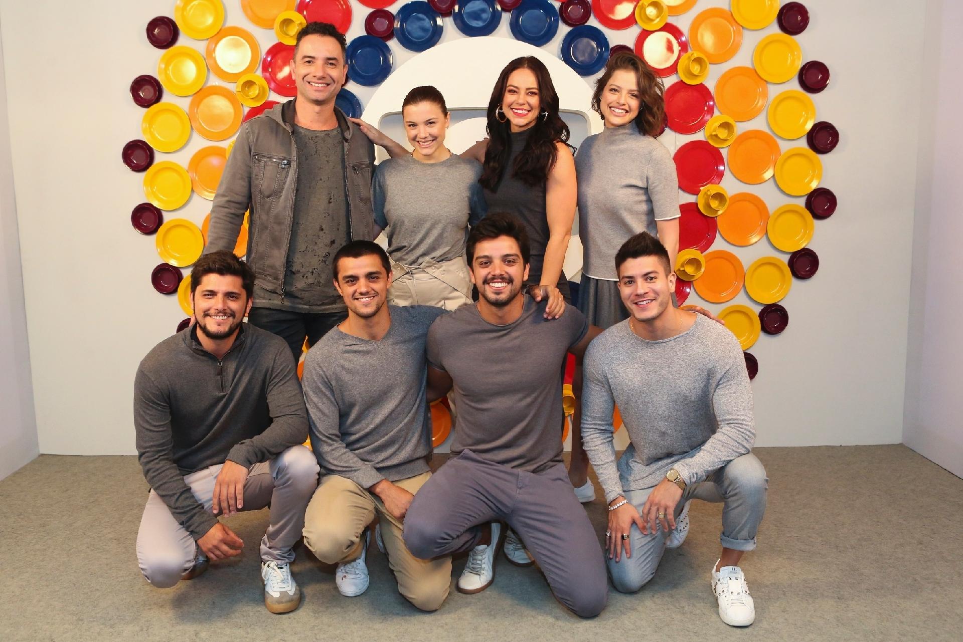 Marco Luque, Alice Wegmann, Paolla Oliveira, Agatha Morera, Bruno Gissoni, Felipe Simas, Rodrigo Simas e Arthur Aguiar - Globo/Reginaldo Teixeira