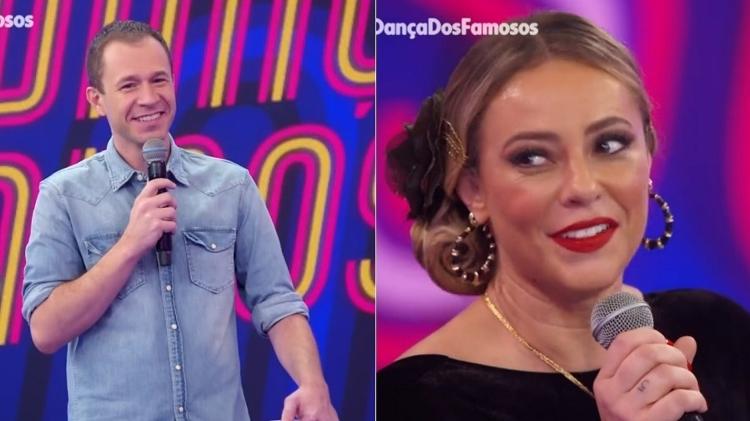 Super Dança dos Famosos: Tiago Leifert brinca com Paolla Oliveira - Reprodução/TV Globo - Reprodução/TV Globo