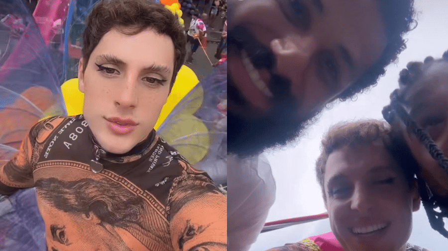 Diego Martins e Amaury Lorenzo participam da Parada LGBTI+ de Madureira