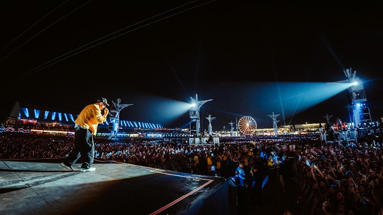 14.set.2024 - OneRepublic se apresenta no palco Mundo na segunda noite do Rock In Rio 2024