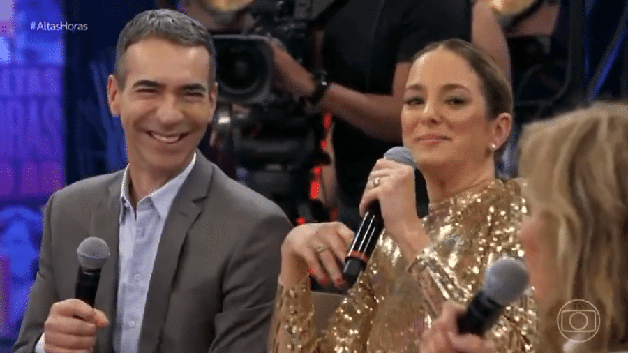 César Tralli e Ticiane Pinheiro participaram do Altas Horas