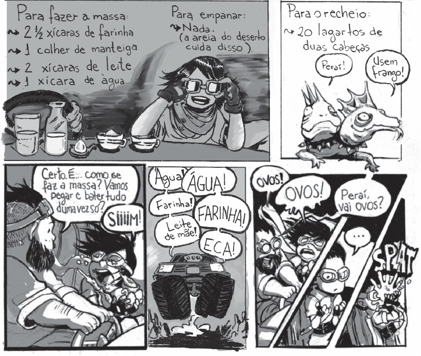 Receita de coxinha inspirada no filme "Mad Max: Estrada da Fúria" para a coletânea em HQ "Guia Culinário do Falido" - Reprodução