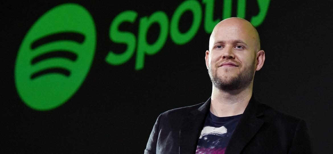 O sueco Daniel Ek, de 33 anos, cofundador da plataforma Spotify - Getty Images