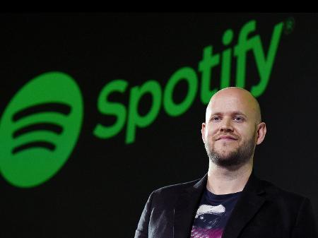 O sueco Daniel Ek, de 33 anos, cofundador da plataforma Spotify - Getty Images
