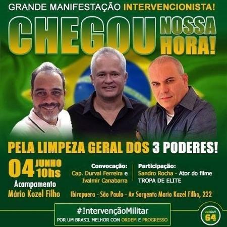 Manifestação Intervencionista - Divulgação - Divulgação