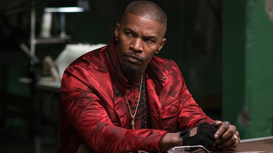 Jamie Foxx em cena no filme Em Ritmo de Fuga (2017) - Divulgação