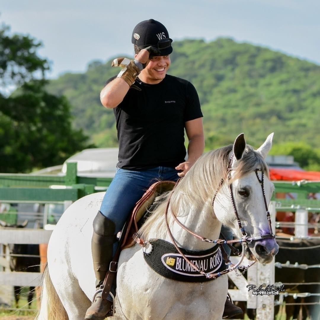 Wesley Safadão é dono de uma fazenda com criação de equinos e disponibiliza um perfil no Instagram do haras, onde vende alguns cavalos. - Reprodução/Instagram