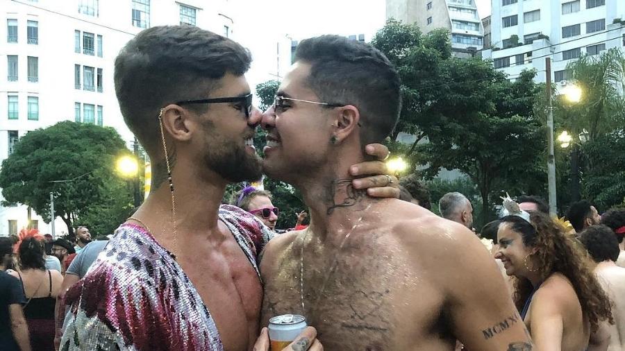 Leandro Buenno e o namorado, o modelo Rodrigo Westermann - Reprodução/Instagram