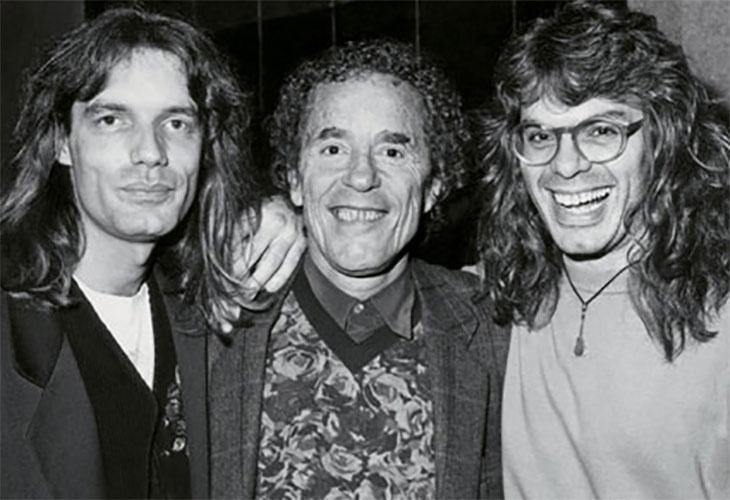 Wander Taffo e Roger junto com André Midani na época em que o rock nacional começou a bombar - Divulgação