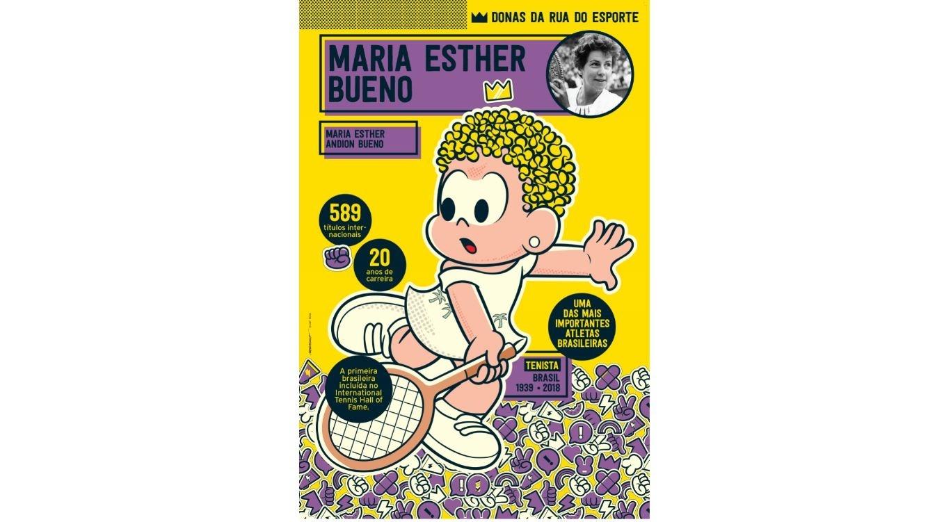 Maria Esther Bueno é homenageada em exposição Donas da Rua - Divulgação