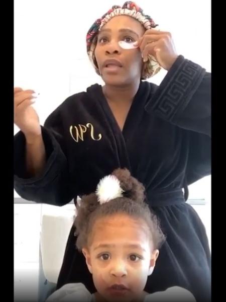 Serena Williams e a filha Olympia  - REPRODUÇÃO/INSTAGRAM