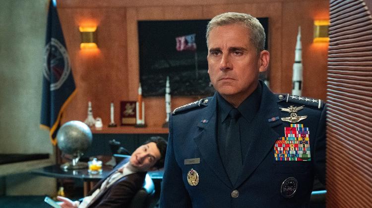 Steve Carrell em cena de 'Space Force', série da Netflix - Divulgação/Netflix - Divulgação/Netflix