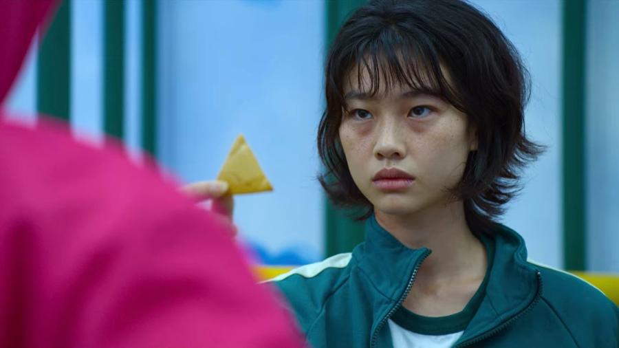 A atriz Jung Ho-yeon, que interpreta Kang Sae-byok em "Round 6", da Netflix - Reprodução