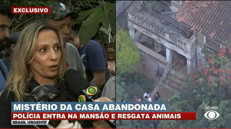 Luisa Mell entra em casa abandonada e tenta resgatar cachorr - Reprodução/Band - Reprodução/Band